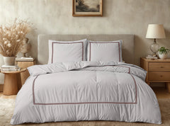 Hotelqualität-Bettwäsche –  Brata Taupe/Bronze