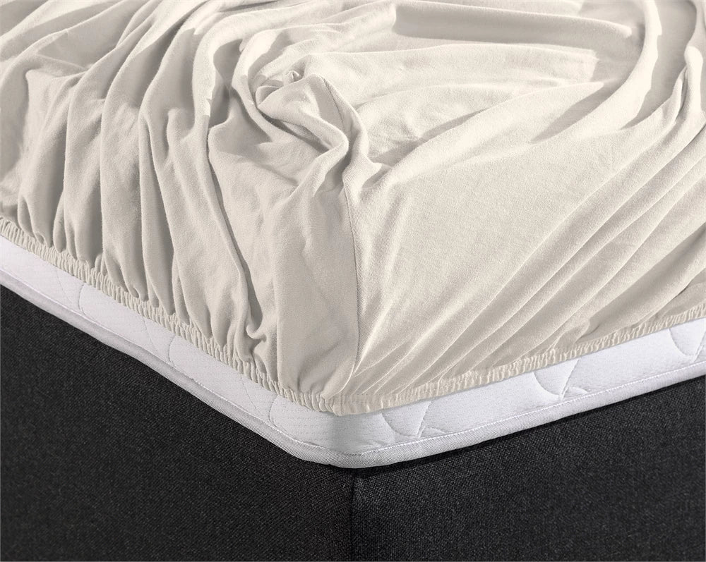 Dreamhouse Double Jersey Hoeslaken Creme 140 x 200/220