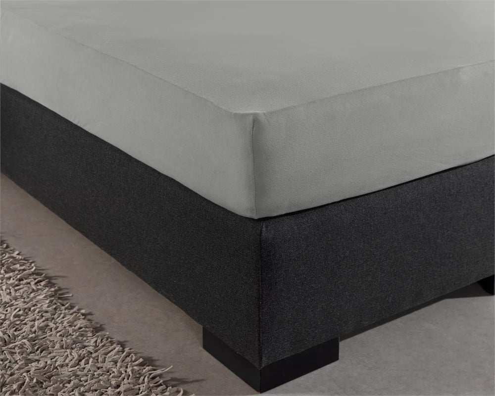 Dubbel Jersey 220 gr. Hoeslaken Grijs 140 x 200/220
