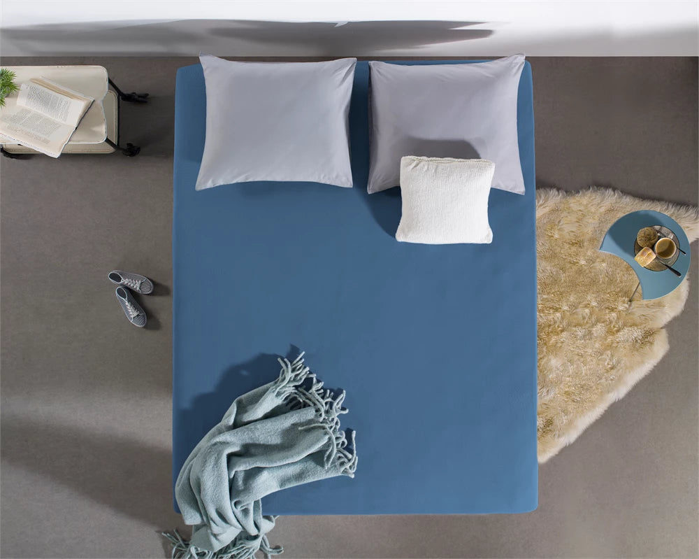Dreamhouse Double Jersey Hoeslaken Blauw