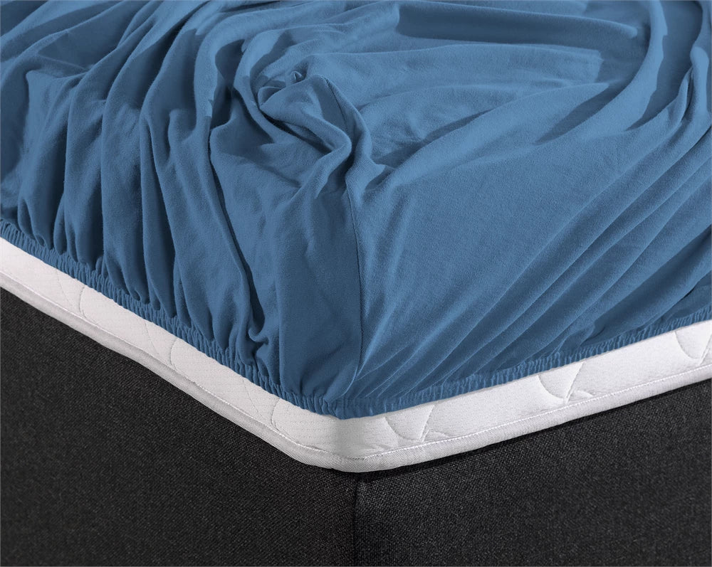 Dreamhouse Double Jersey Hoeslaken Blauw