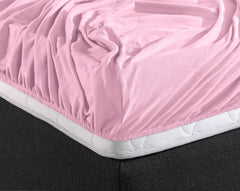 Baumwolle - Spannbettlaken - Double Jersey Rosa