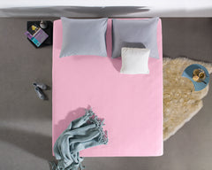 Baumwolle - Spannbettlaken - Double Jersey Rosa