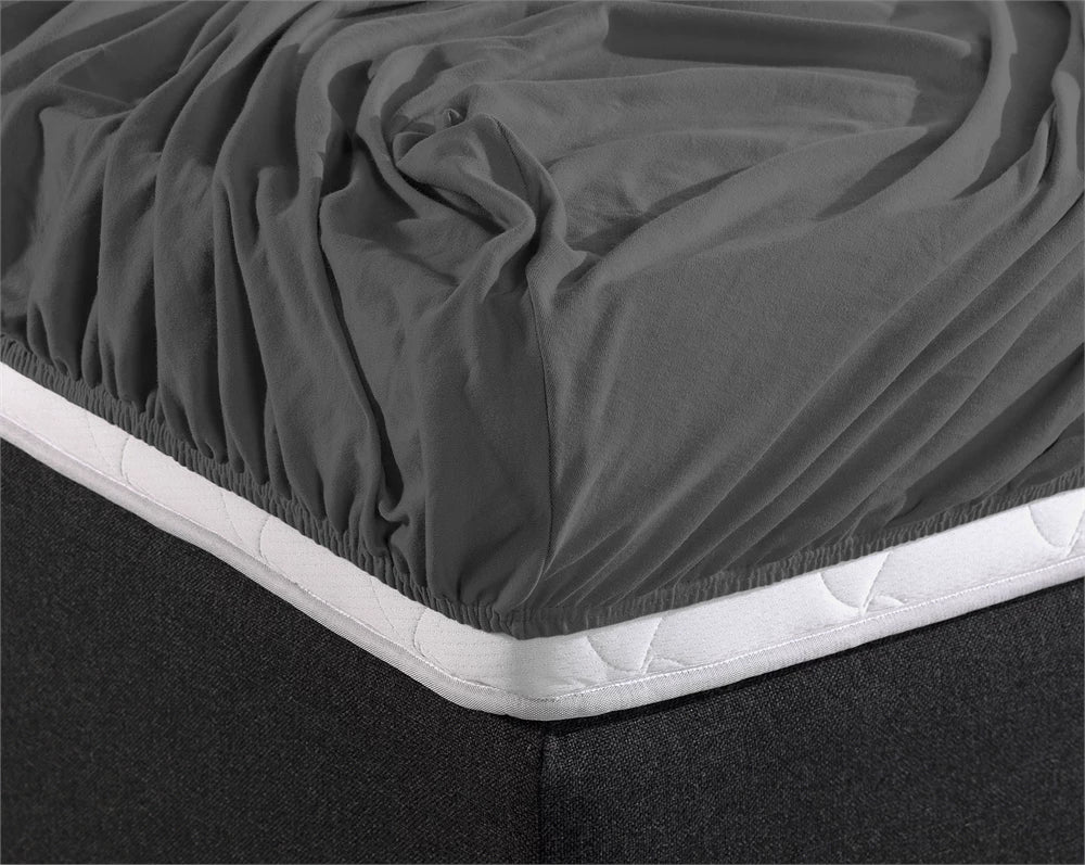Dubbel Jersey 220 gr. Hoeslaken Antraciet