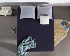 Dubbel Jersey 220 gr. Hoeslaken Navy 140 x 200/220