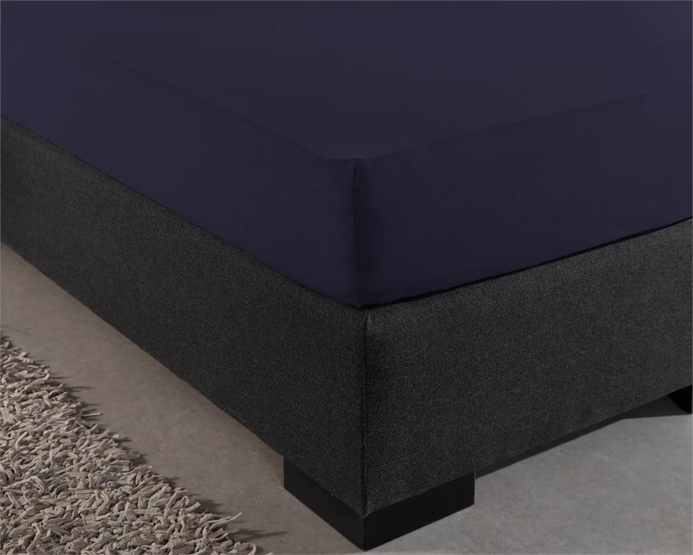 Dubbel Jersey 220 gr. Hoeslaken Navy 140 x 200/220