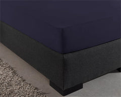 Dubbel Jersey 220 gr. Hoeslaken Navy 140 x 200/220