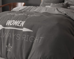 Baumwolle - Bettwäsche - Damen Immer Richtig Anthrazit