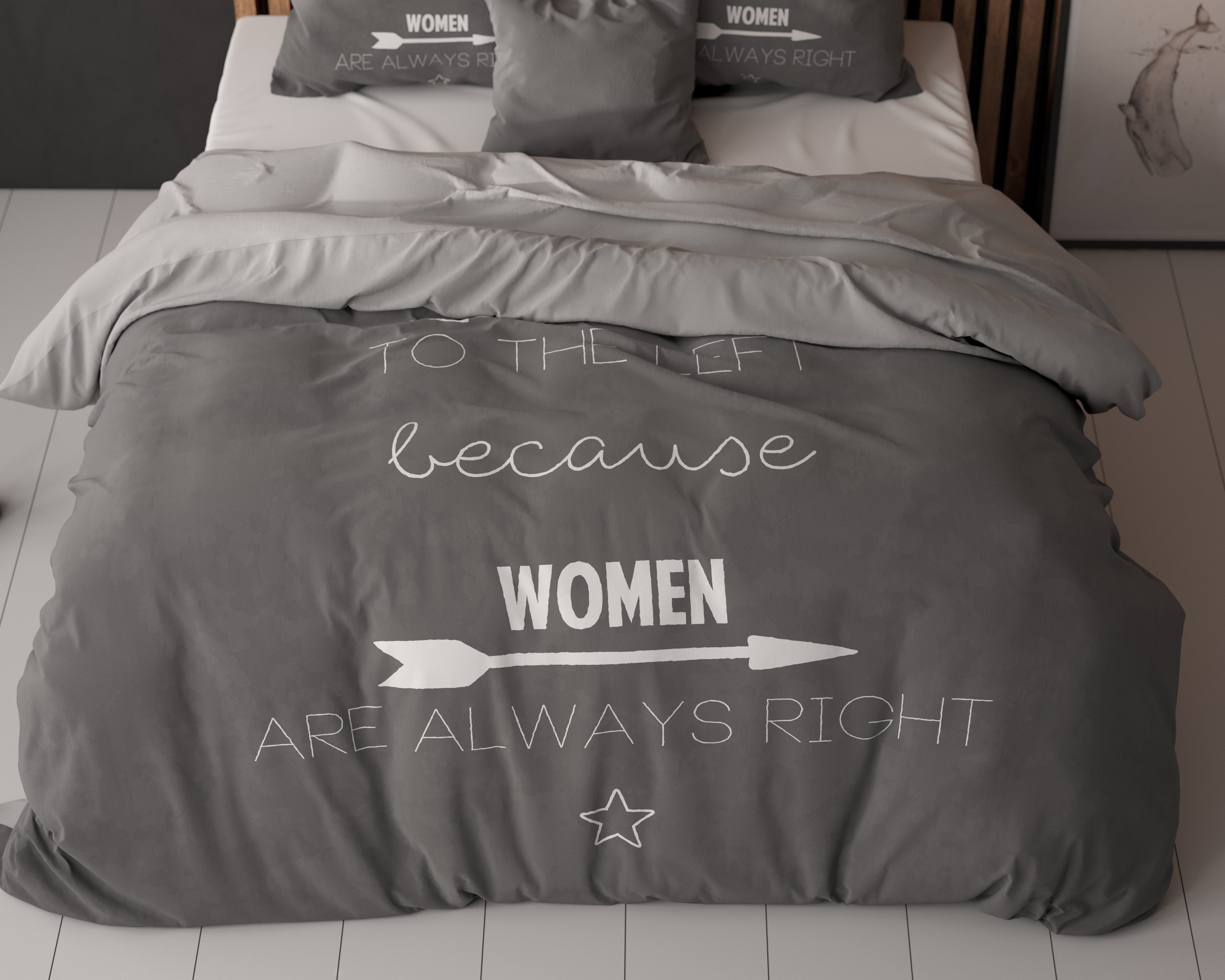 Baumwolle - Bettwäsche - Damen Immer Richtig Anthrazit