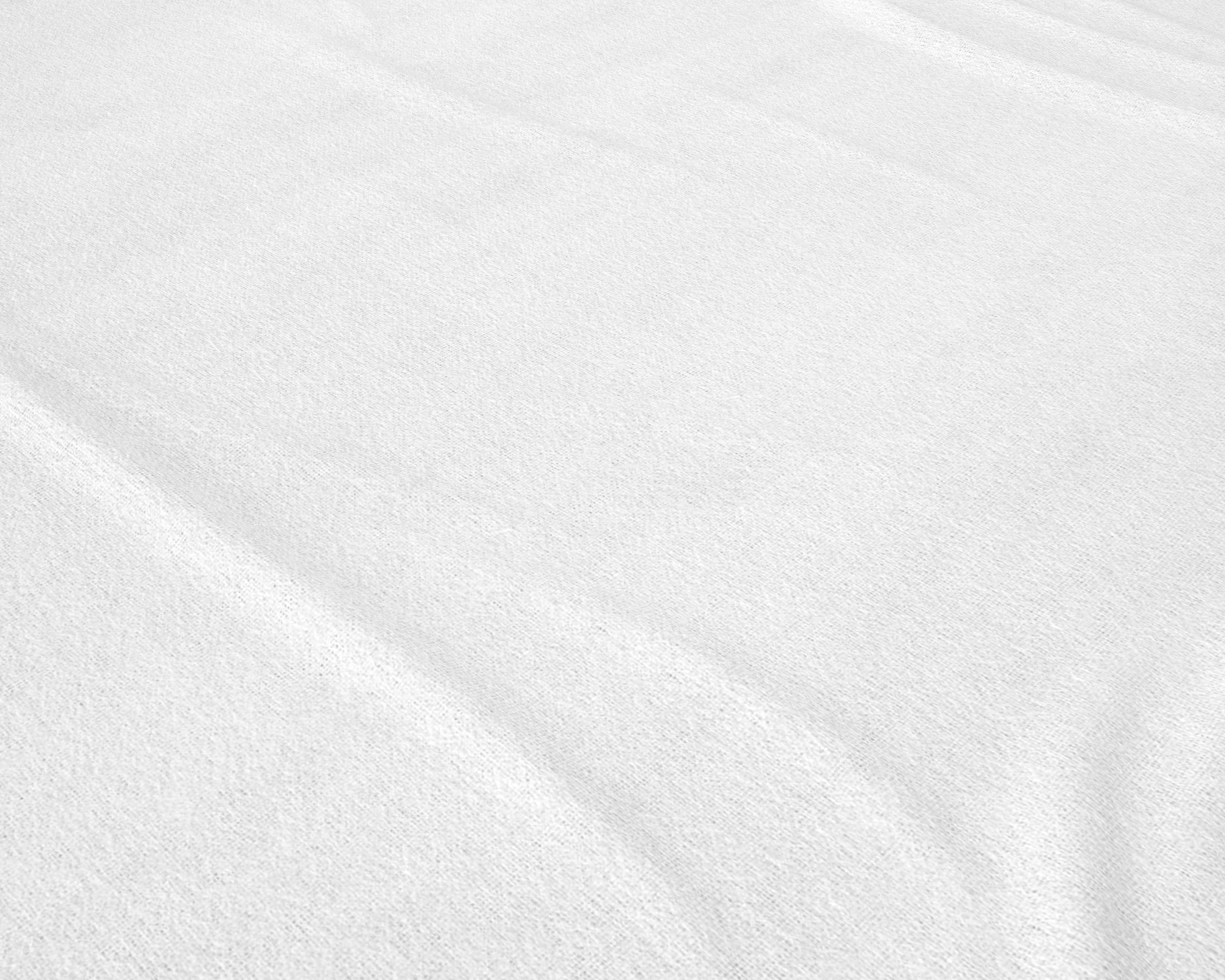 Flanell-Spannbettlaken - Premium Weiß
