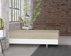 Flanell-Spannbettlaken - Premium Taupe