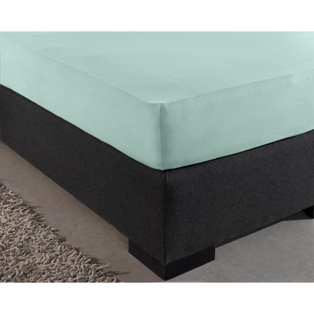 Baumwolle - Spannbettlaken - Double Jersey Pastellblau