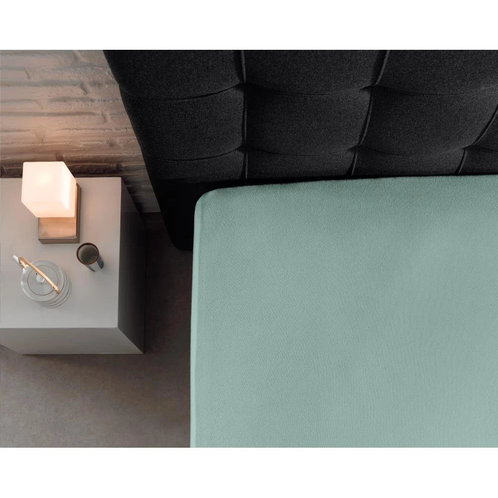 Dubbel Jersey 220 gr. Hoeslaken Pastel Blauw 80/100 x 220