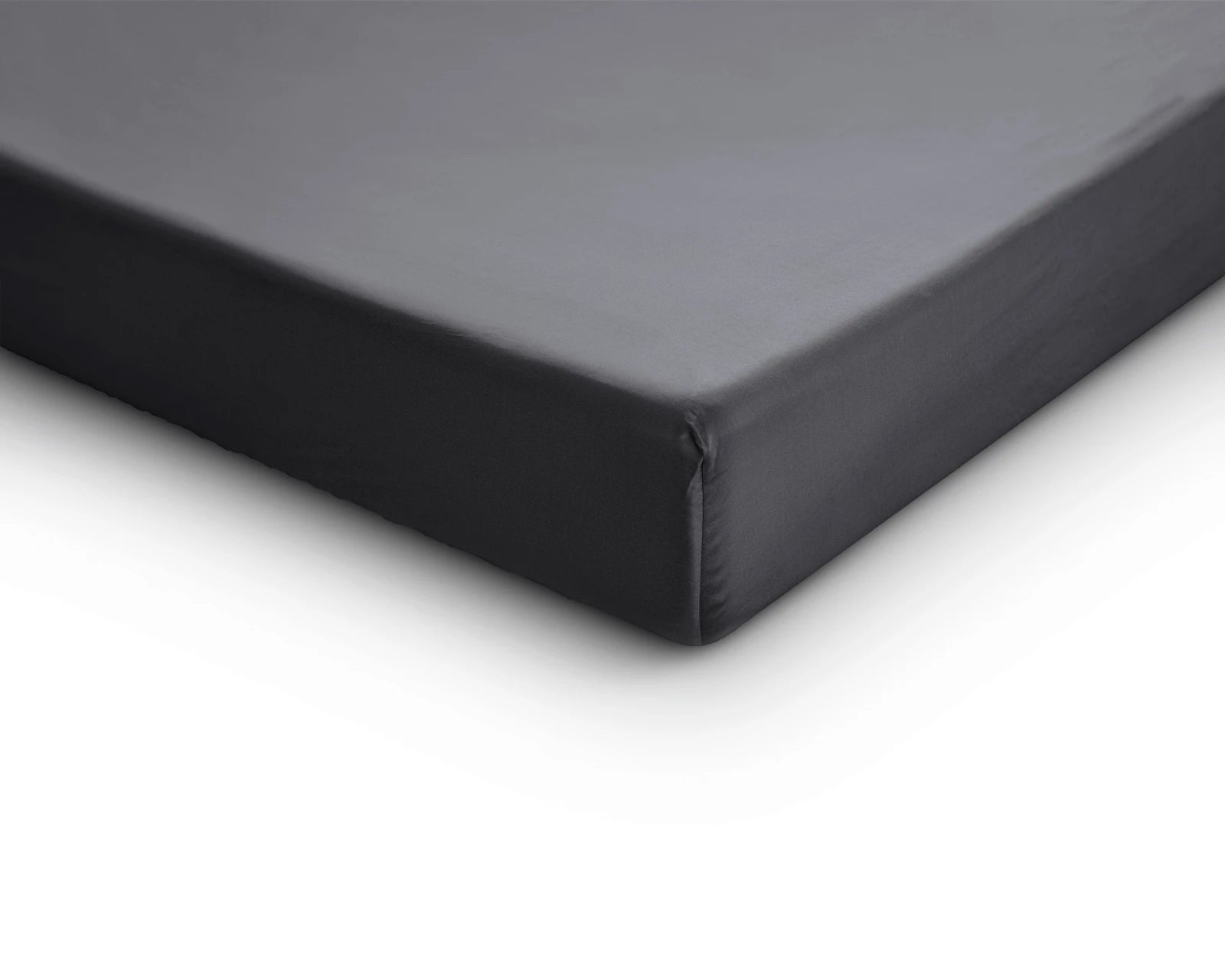 Baumwolle-Satin-Spannbettlaken Anthrazit