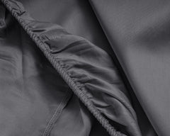 Baumwolle-Satin-Spannbettlaken Anthrazit