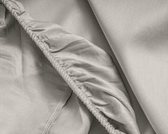 Baumwolle-Satin-Spannbettlaken Creme