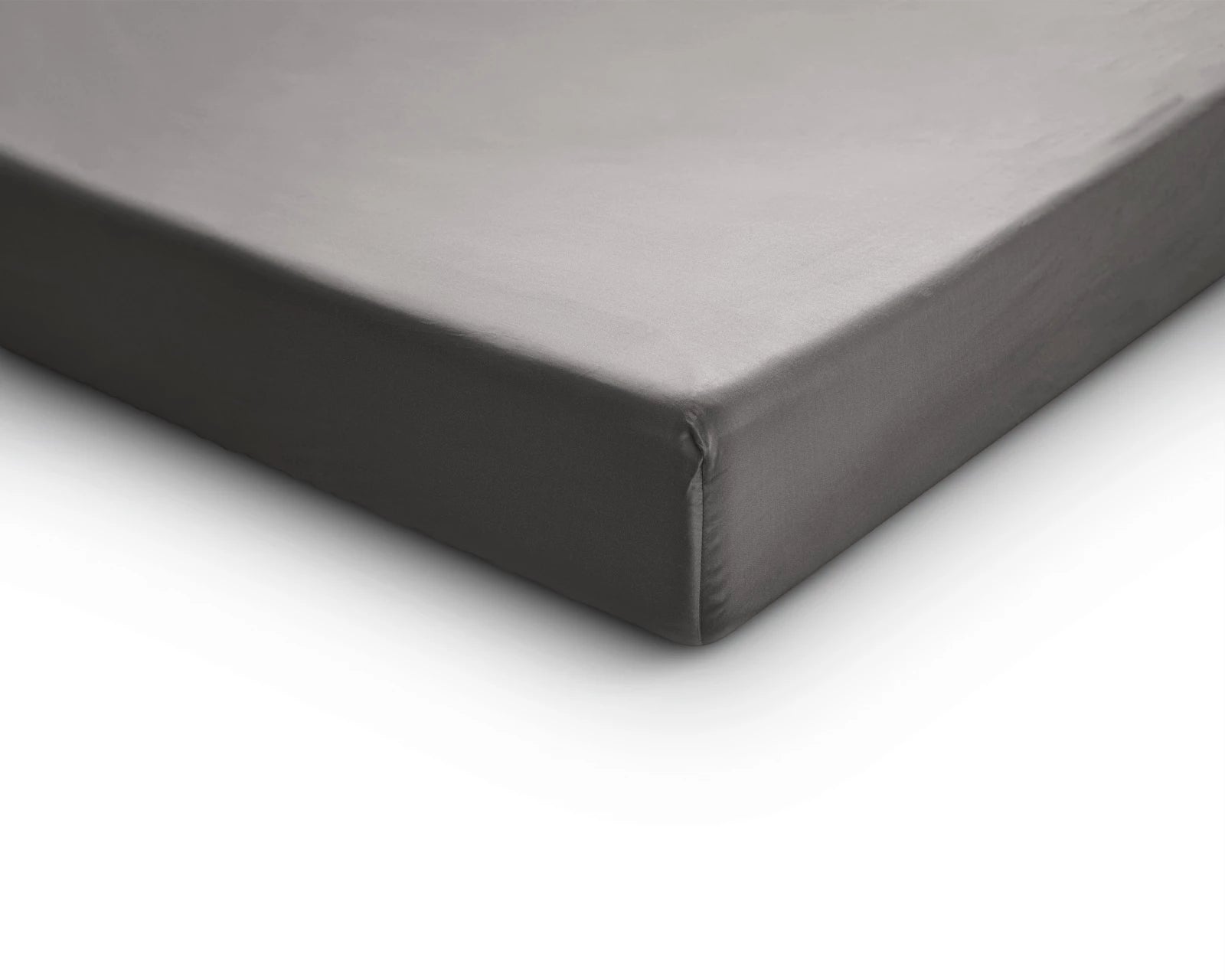 Baumwolle-Satin-Spannbettlaken Grau