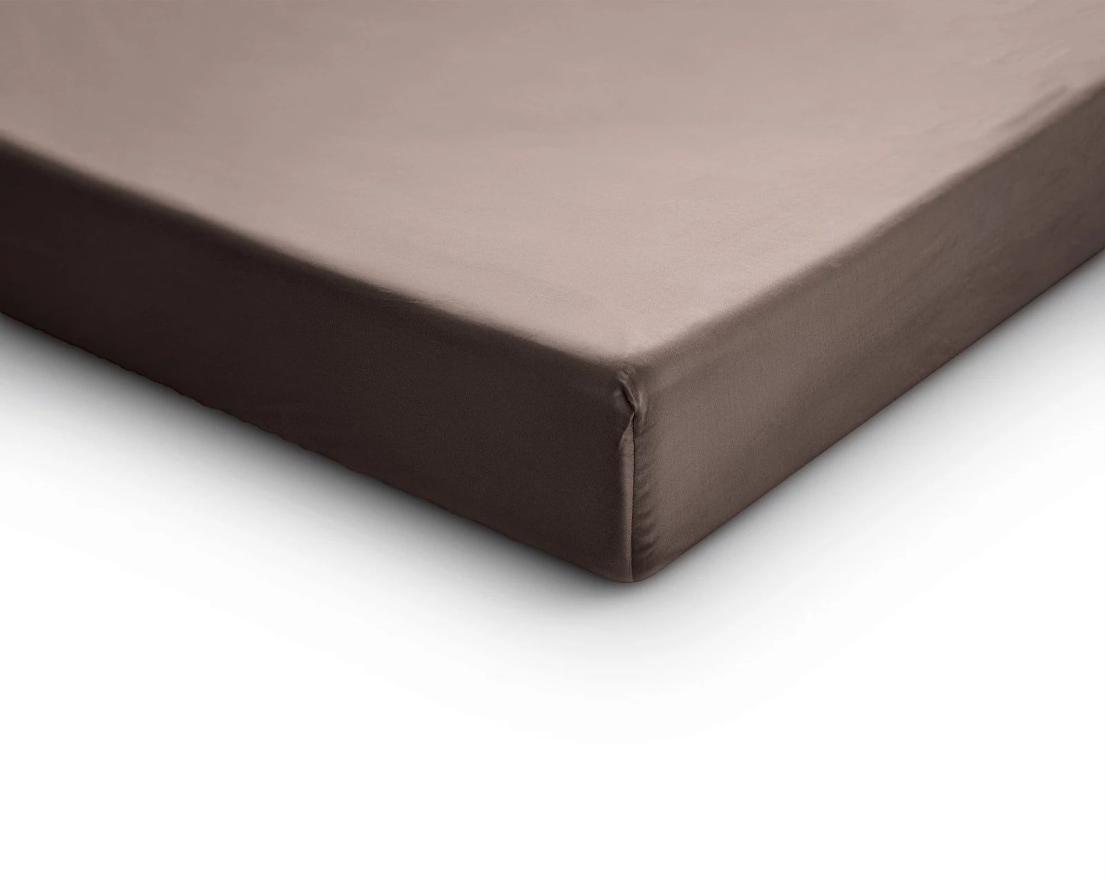 Baumwolle-Satin-Spannbettlaken Taupe
