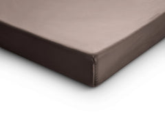 Baumwolle-Satin-Spannbettlaken Taupe
