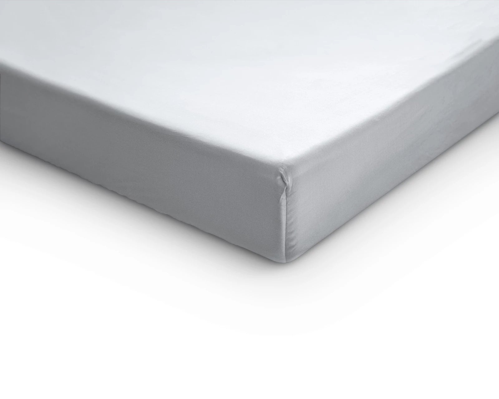 Baumwolle-Satin-Spannbettlaken - Topper Weiß