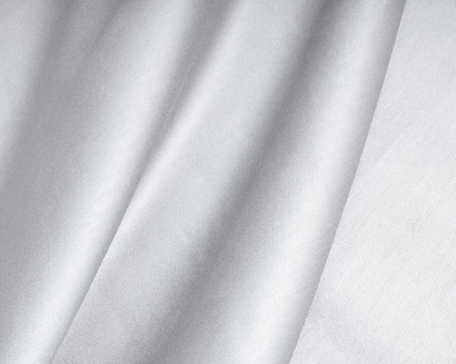 Baumwolle-Satin-Spannbettlaken - Split-Topper Weiß