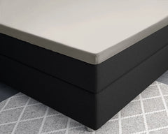 Baumwolle-Satin-Spannbettlaken - Split-Topper Creme