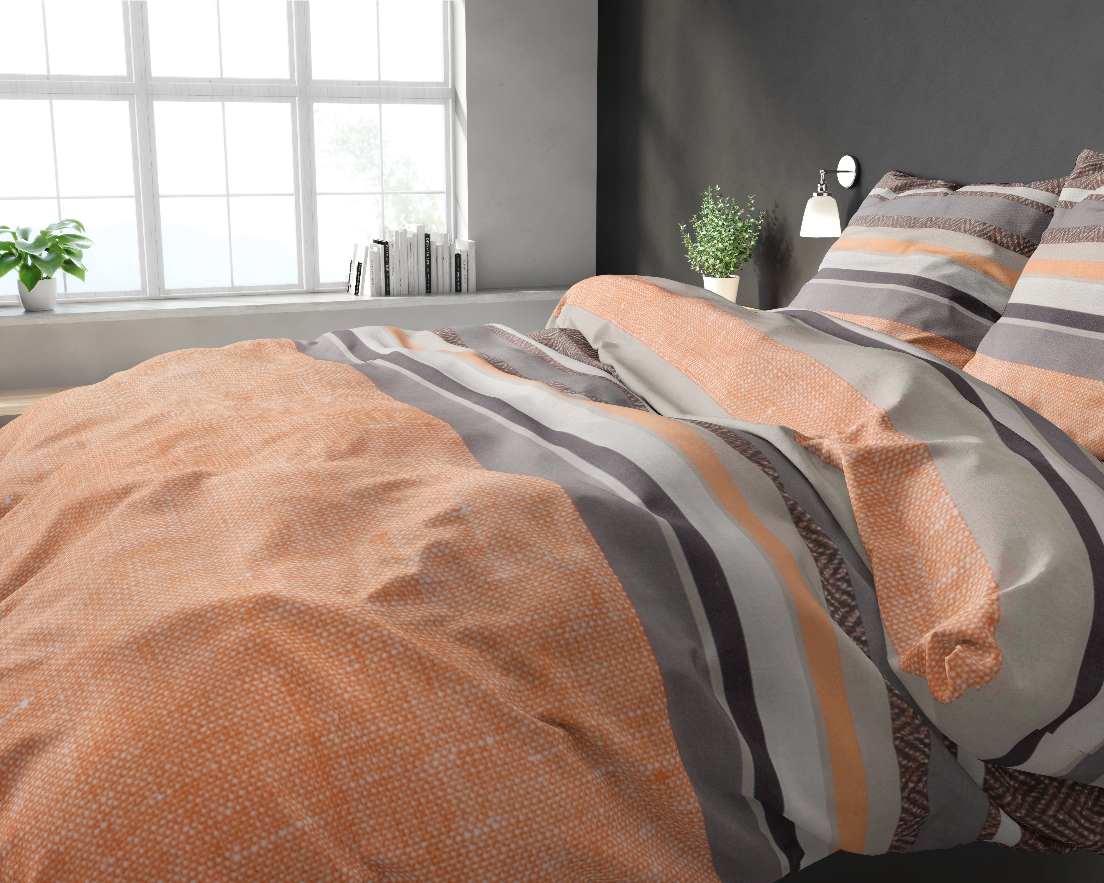 Baumwolle - Bettwäsche - Sonta Orange