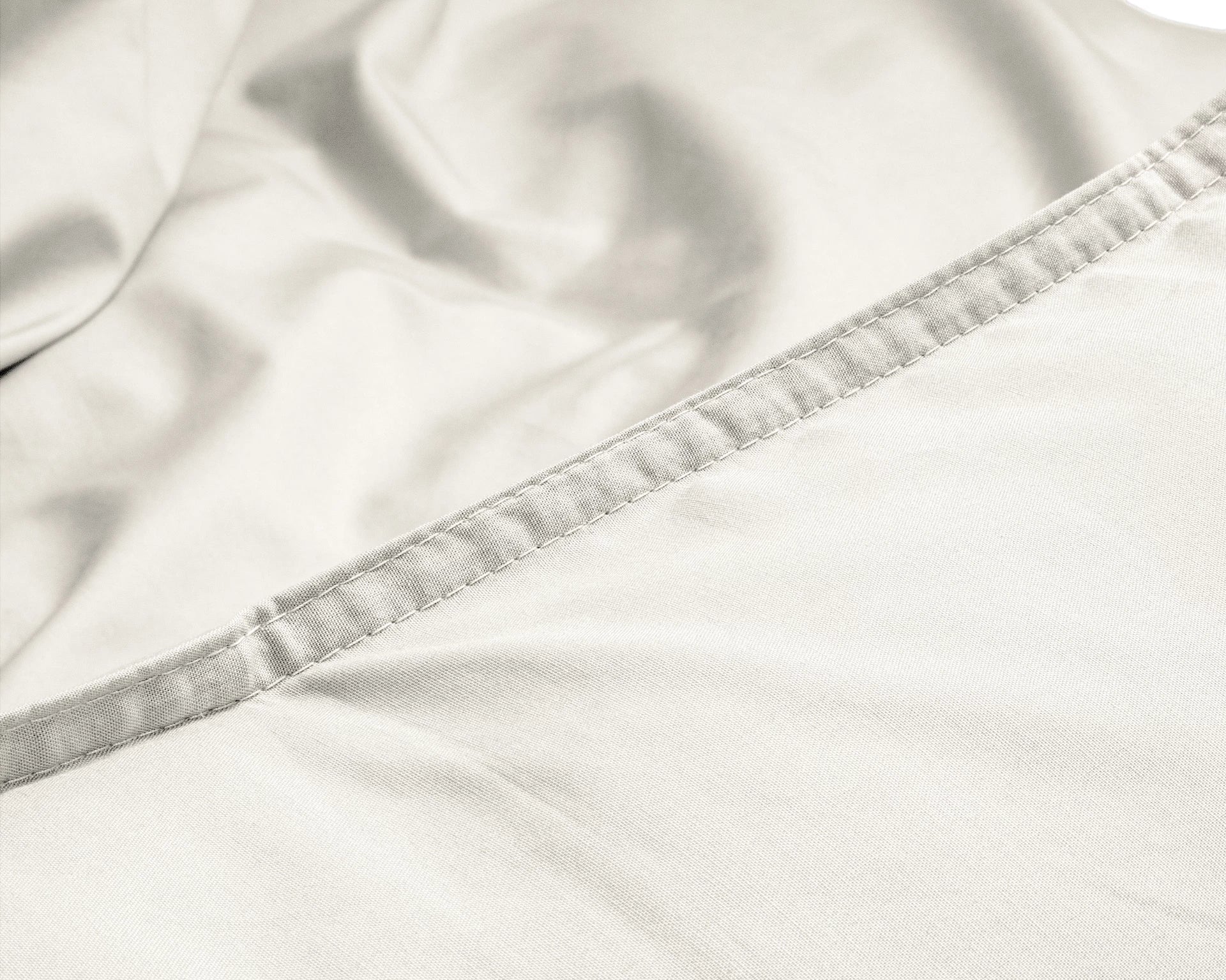 Uni-Bettwäsche aus ägyptischer Baumwolle – Creme