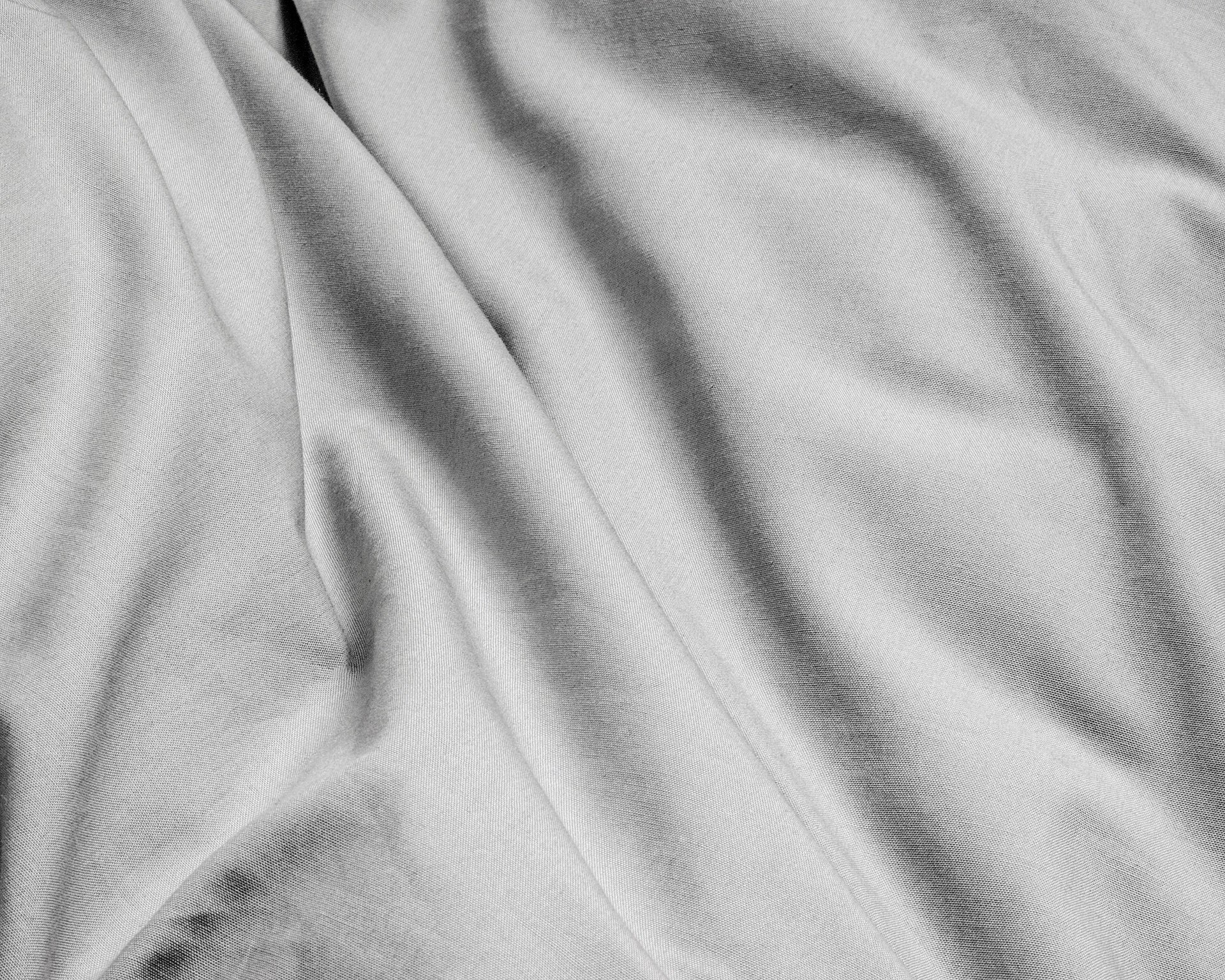 Uni-Bettwäsche aus ägyptischer Baumwolle – Grau