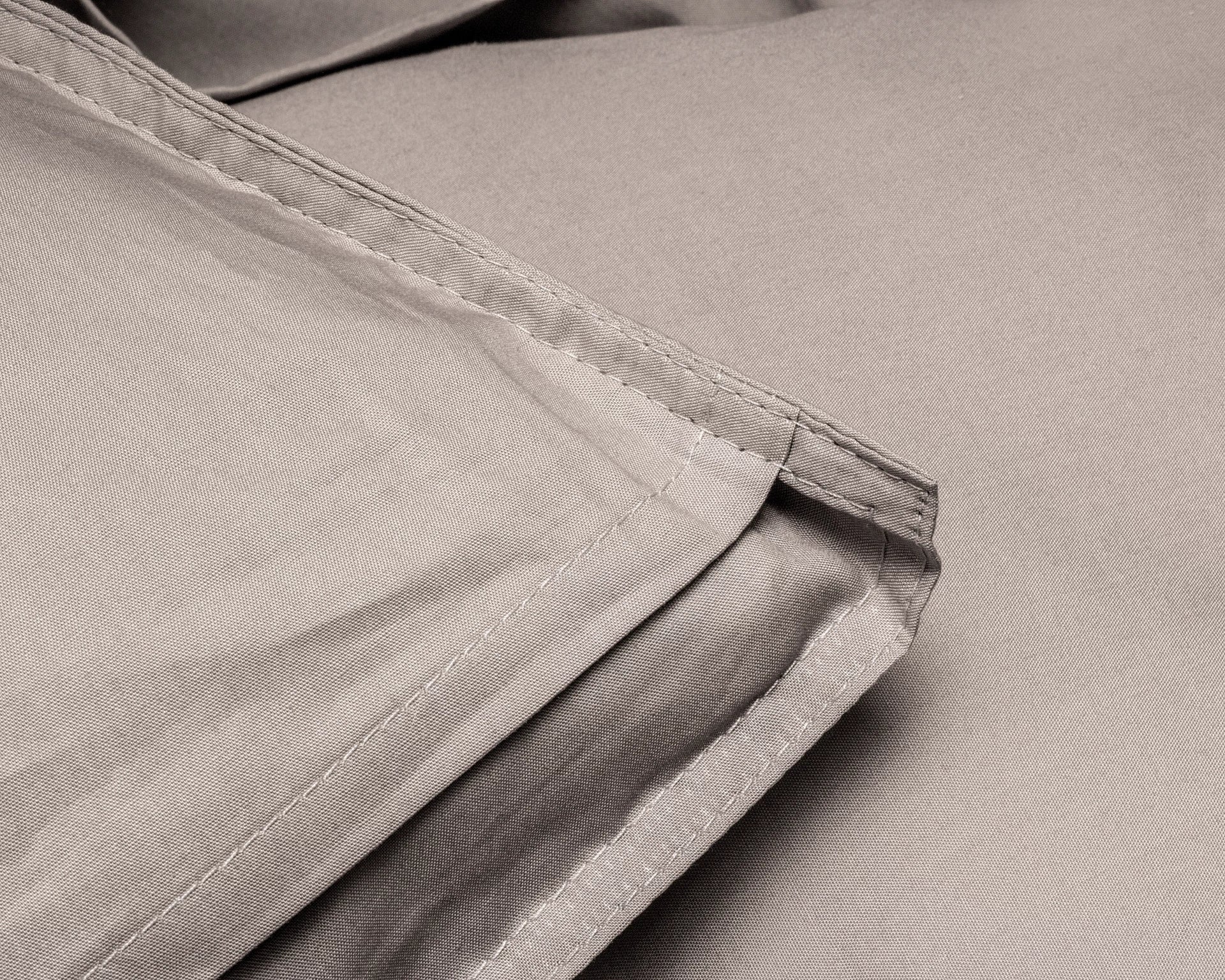 Uni-Bettwäsche aus ägyptischer Baumwolle – Taupe
