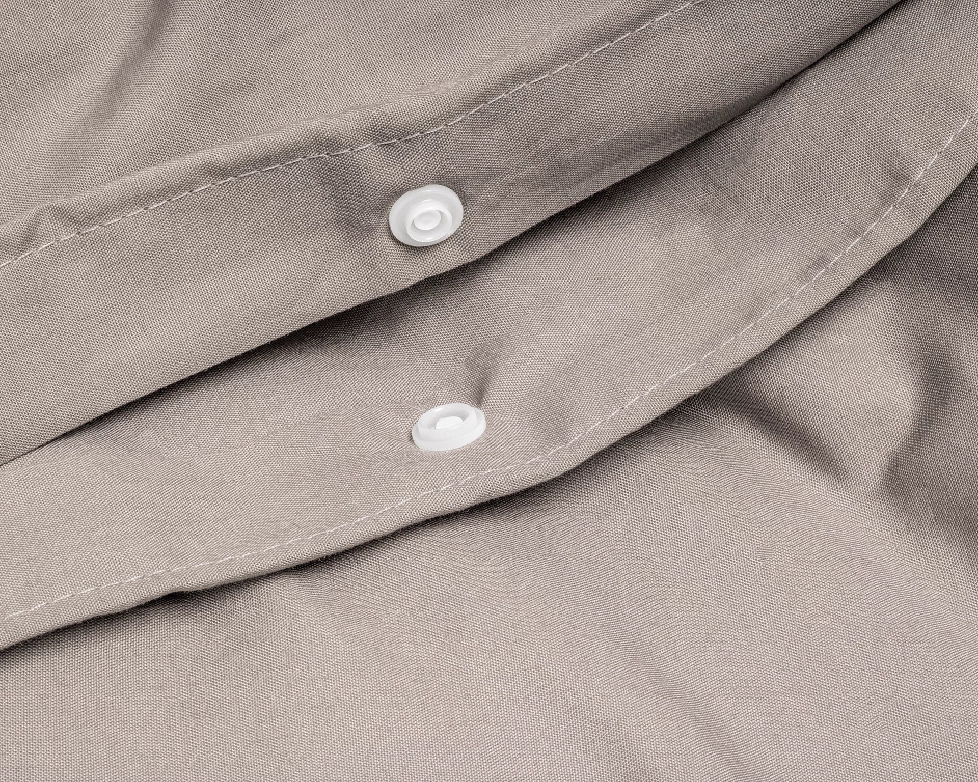 Uni-Bettwäsche aus ägyptischer Baumwolle – Taupe