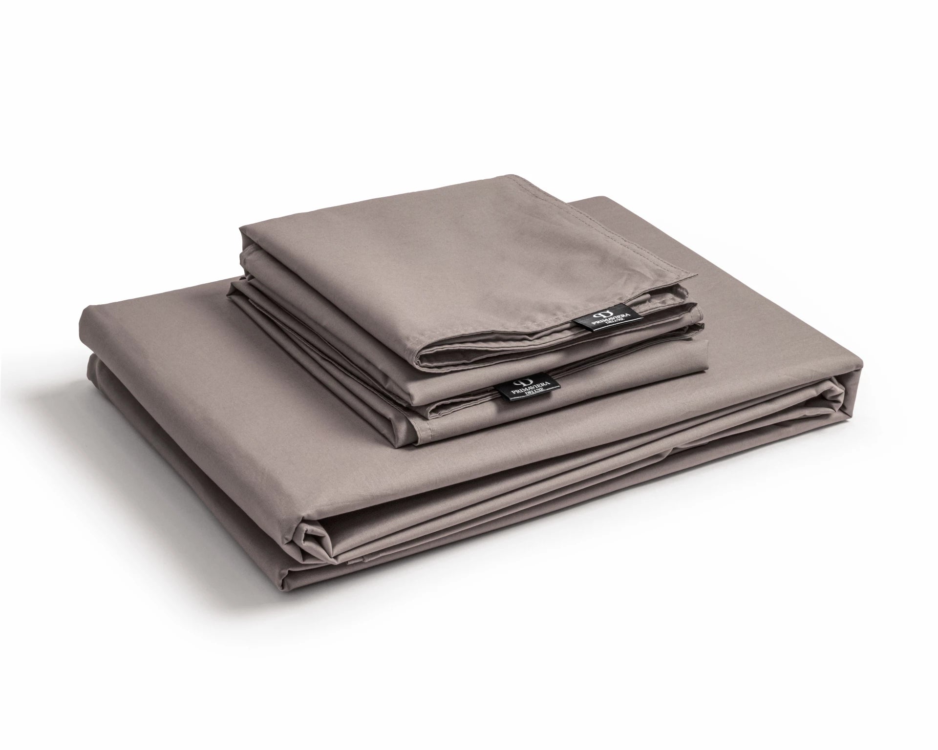 Uni-Bettwäsche aus ägyptischer Baumwolle – Taupe