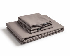 Uni-Bettwäsche aus ägyptischer Baumwolle – Taupe