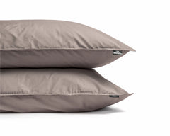 Uni-Bettwäsche aus ägyptischer Baumwolle – Taupe