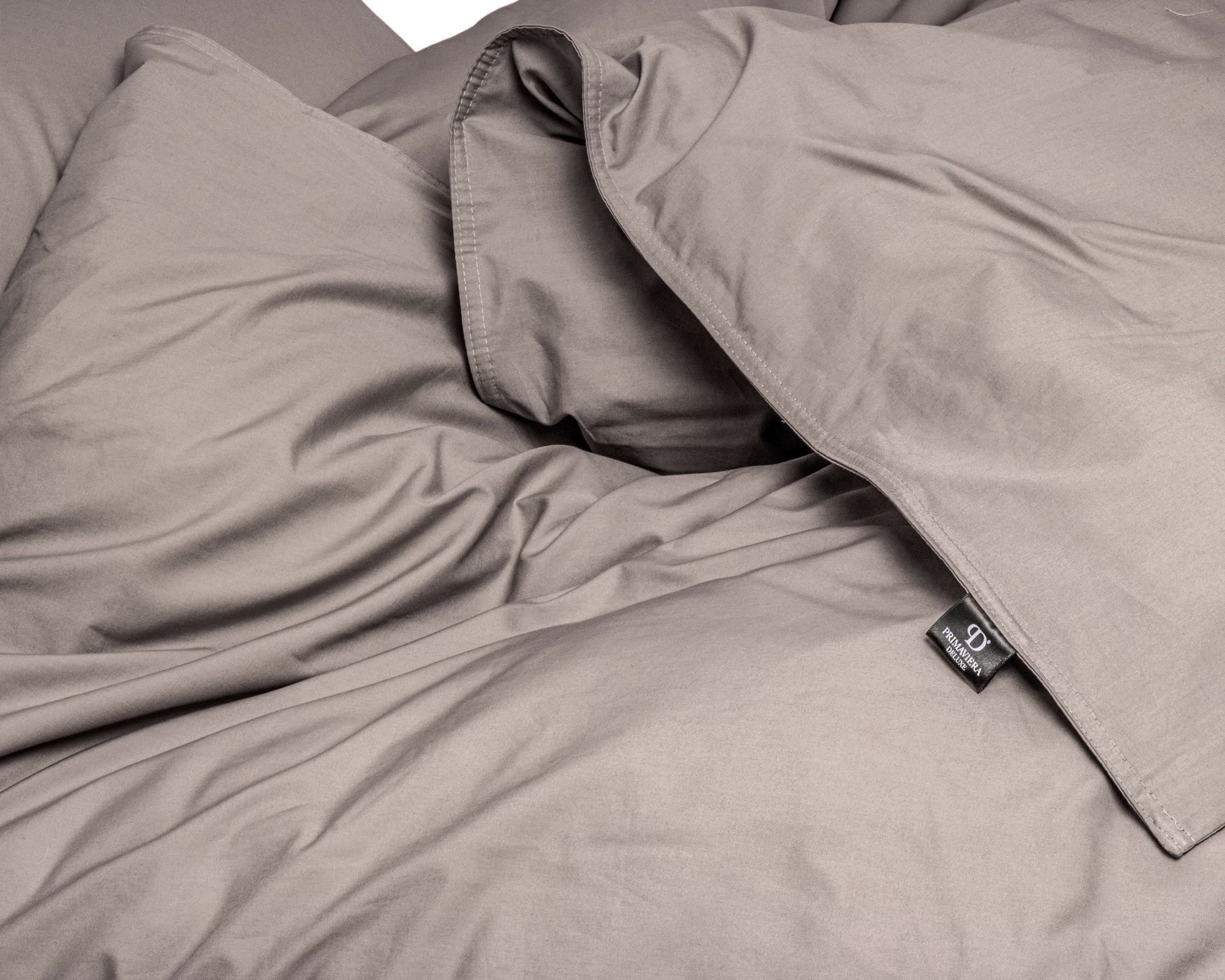 Uni-Bettwäsche aus ägyptischer Baumwolle – Taupe