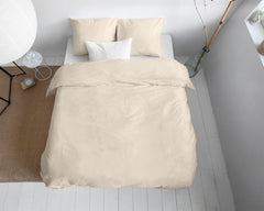 Satin-Bettwäsche – Uni Sand