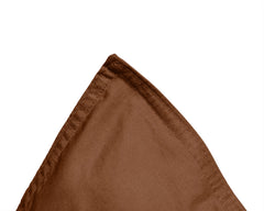 Uni-Bettwäsche aus ägyptischer Baumwolle – Braun