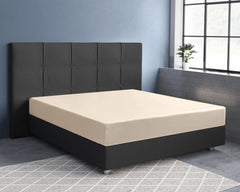 Baumwolle-Satin-Spannbettlaken Sand