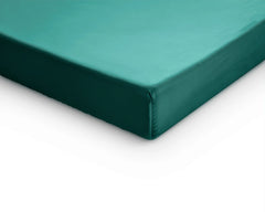 Baumwolle-Satin-Spannbettlaken - Topper Dunkelgrün