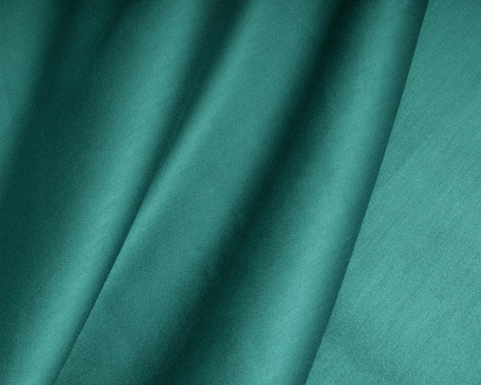 Baumwolle-Satin-Spannbettlaken - Topper Dunkelgrün