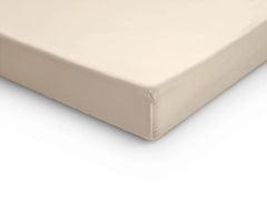 Baumwolle-Satin-Spannbettlaken - Topper Sand