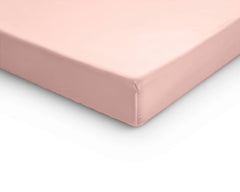 Baumwolle-Satin-Spannbettlaken - Topper Rosa