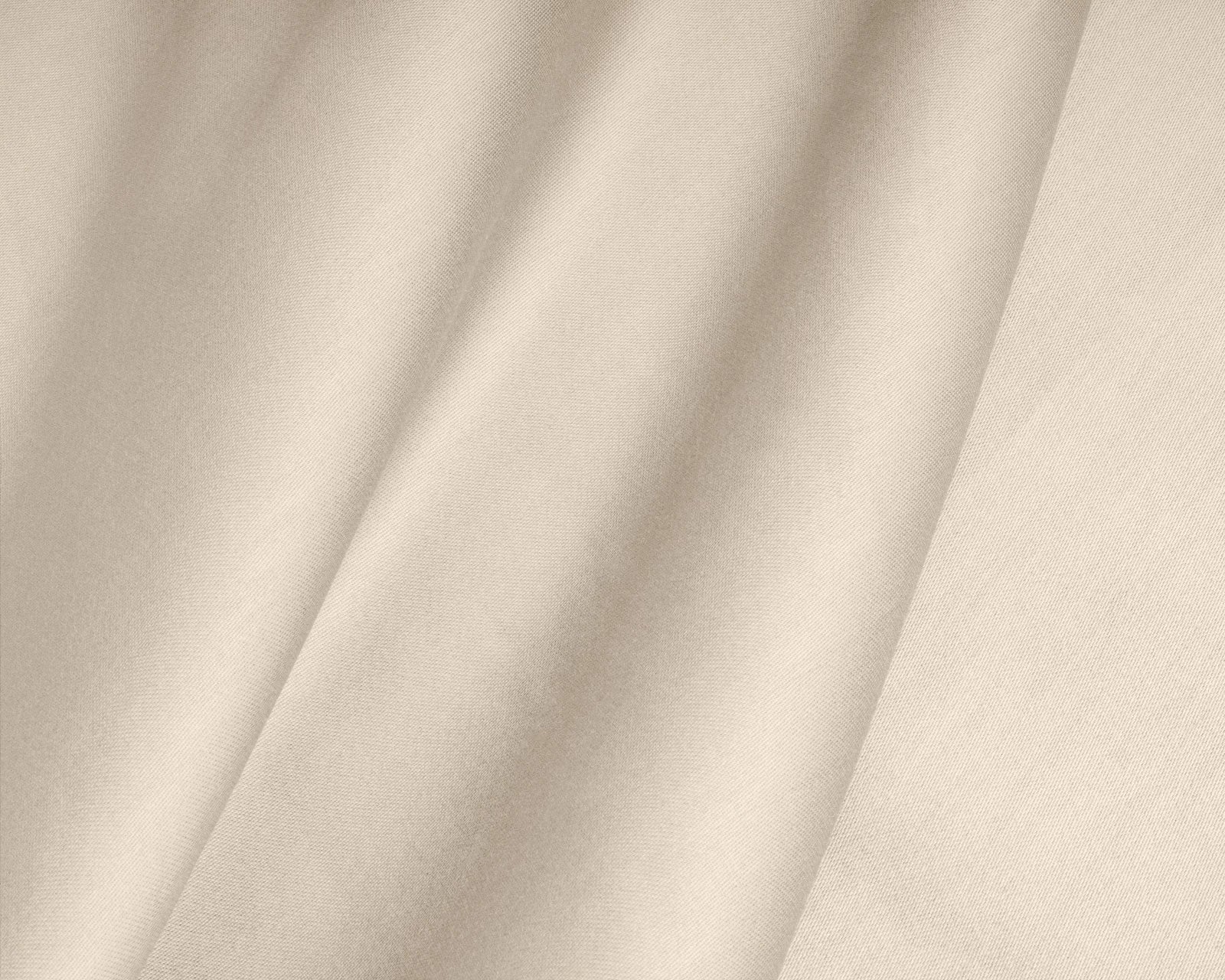 Baumwolle-Satin-Spannbettlaken - Split-Topper Sand