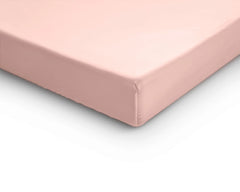 Baumwolle-Satin-Spannbettlaken - Split-Topper Rosa