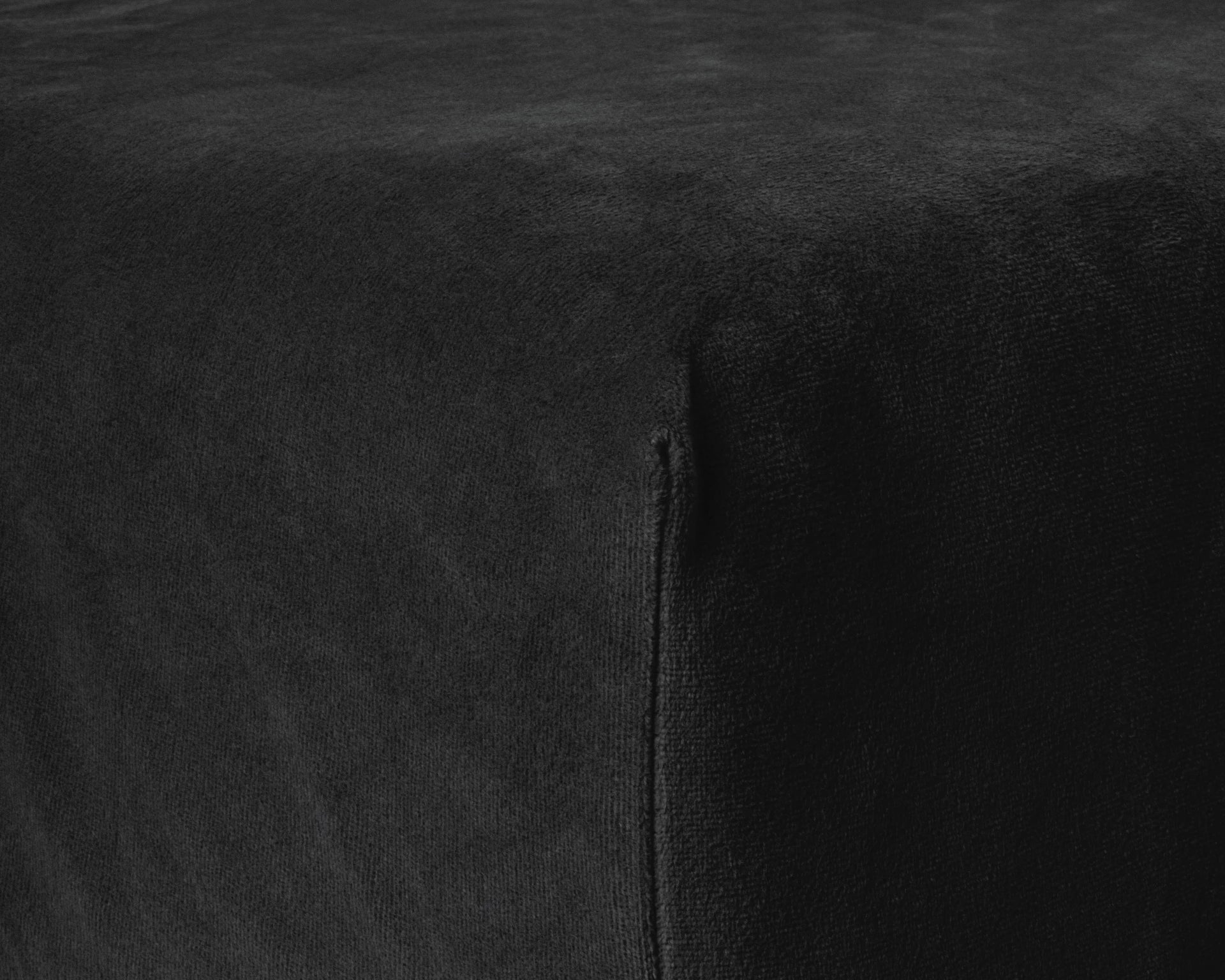 Velvet Hoeslaken Zwart 90 x 200
