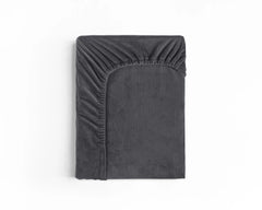 Velvet Hoeslaken Antraciet 160 x 200