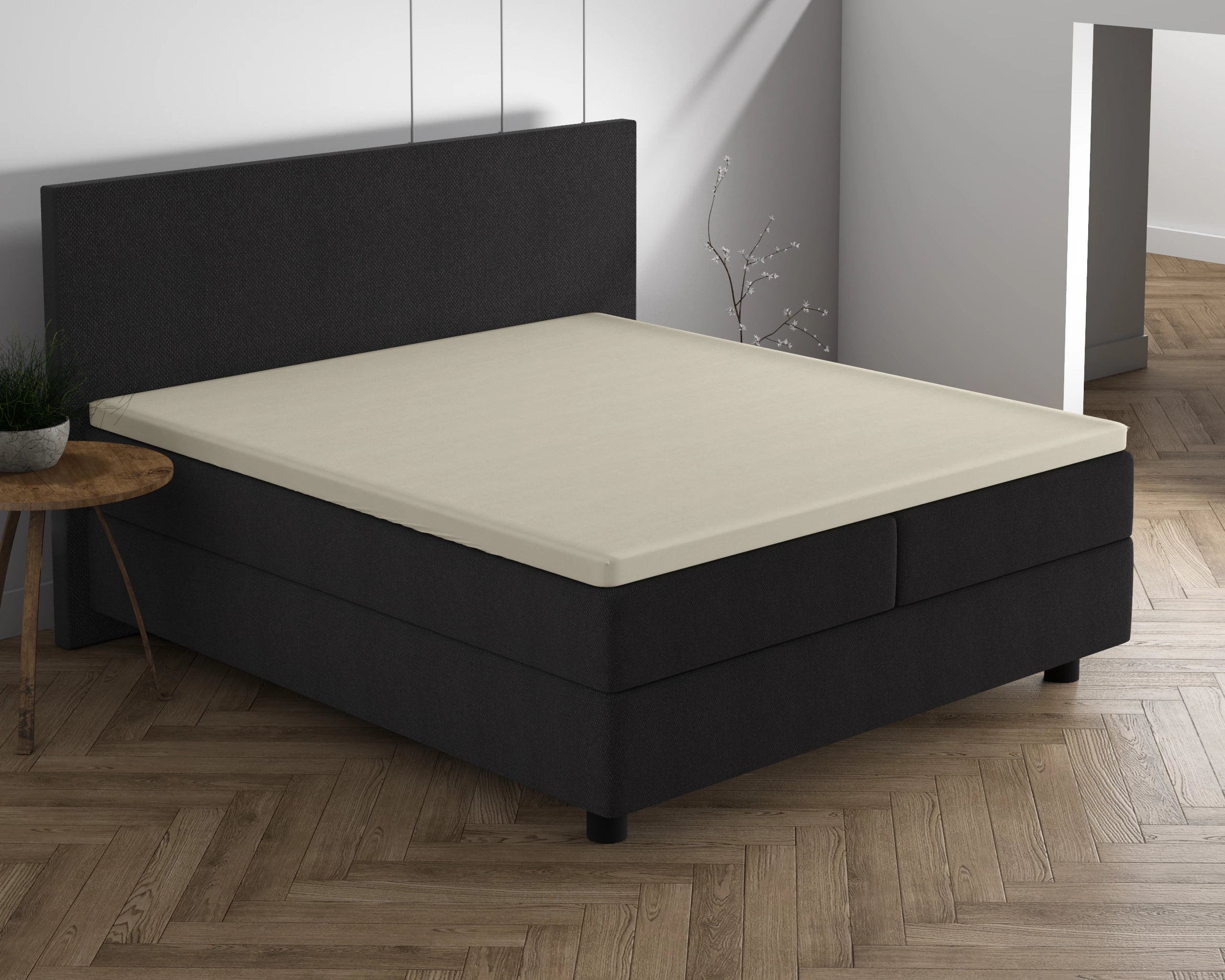 Dubbel Jersey 220 gr. Topper Hoeslaken Creme 190/200 x 220/230