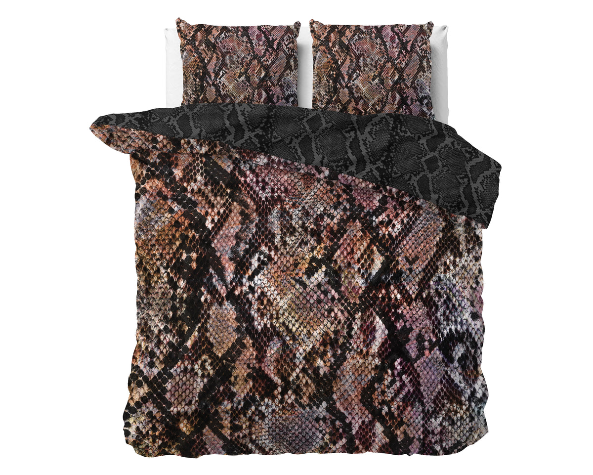 Satin-Bettwäsche – Dreamhouse Satin Duvet Cover Martina Black 240 x 220 cm