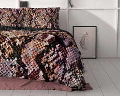 Satin-Bettwäsche – Dreamhouse Satin Duvet Cover Martina Black 240 x 220 cm