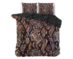 Satin-Bettwäsche – Dreamhouse Satin Duvet Cover Martina Black 240 x 220 cm